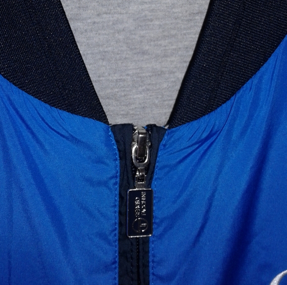 Sergio Tacchini Italy tennis Full Zip Track Jacket Size S retro gray lined blue - Picture 3 of 8